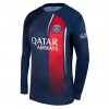 Original Fußballtrikot Paris Saint-Germain Heimtrikot 2023-24 Langarm Für Herren